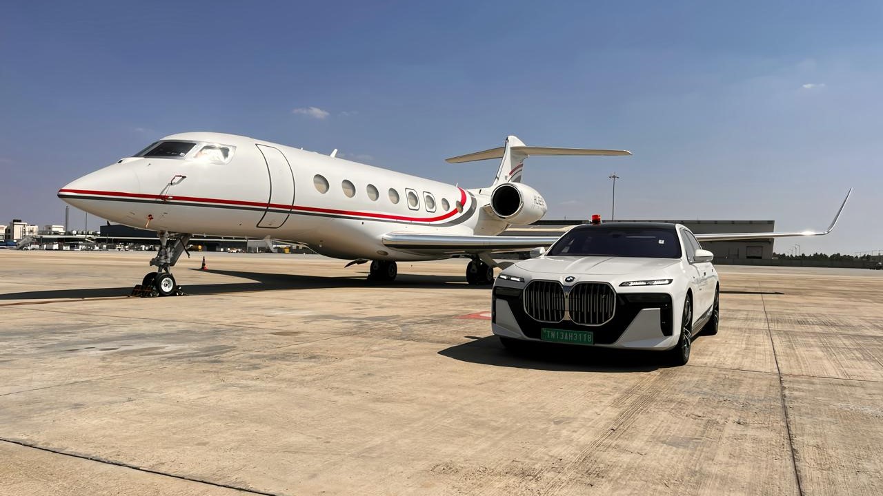 The luxury BMWs and MINI cars meant for VIP passengers at BIAL.