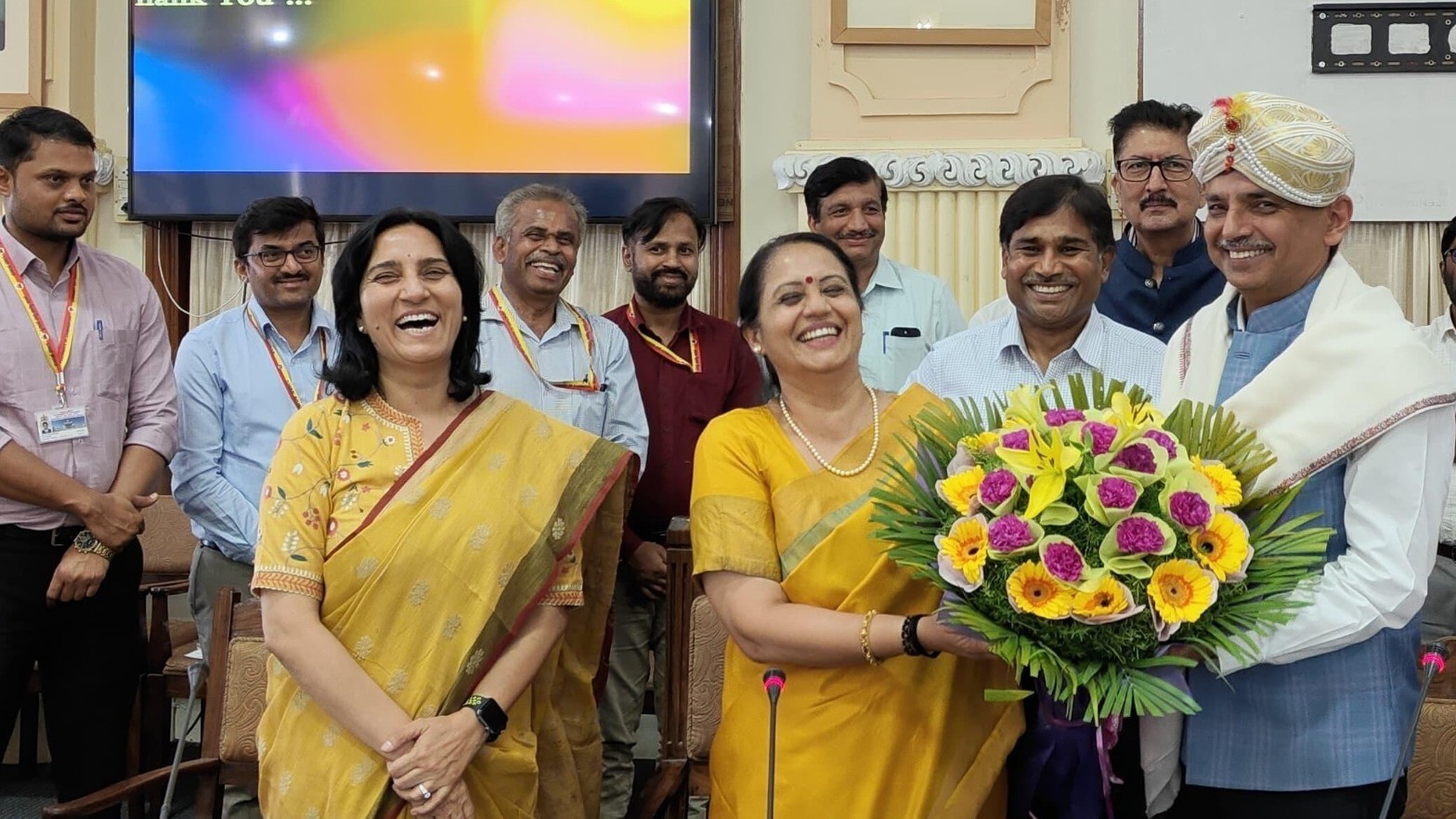 (From Left–Right) Gunjan Krishna, Commissioner for Industrial Development & Commerce, Government of Karnataka, Shalini Rajneesh, Chief Secretary, Government of Karnataka, S. Selvakumar, Principal Secretary, Commerce & Industries, Government of Karnataka, Manoj Joshi, Secretary, Department of Land Resources (DoLR), Ministry of Rural Development, Government of India.
