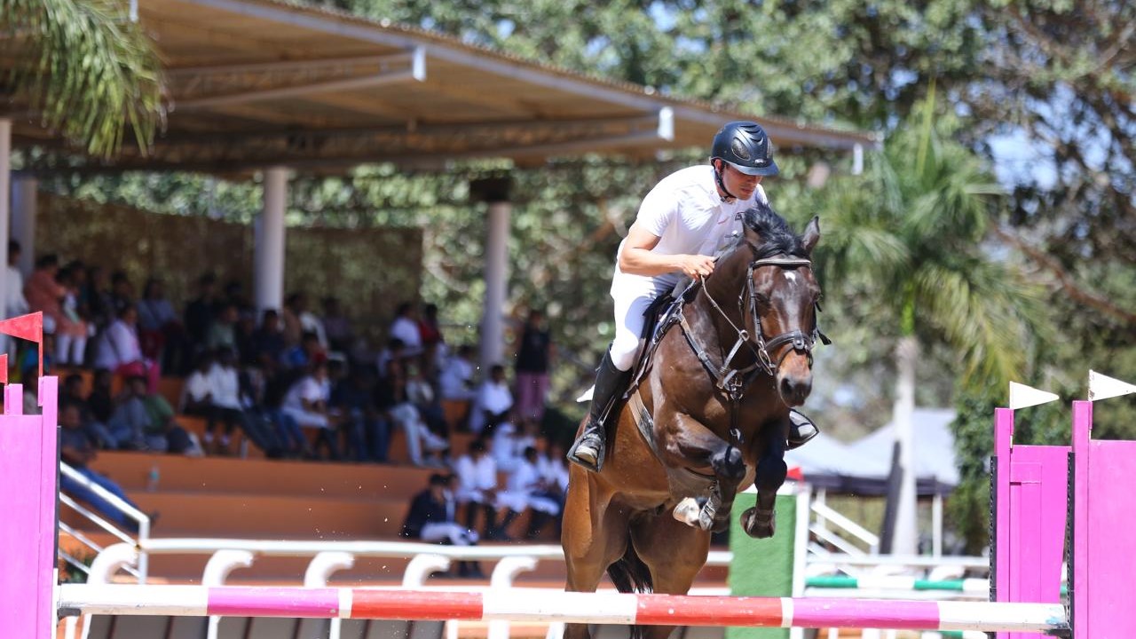 An equestrian event at the Embassy International Riding School in Bengaluru