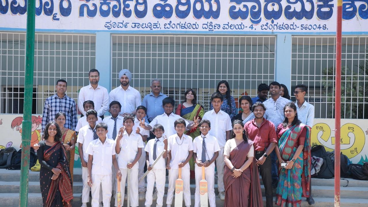 Visuals from ITC's science mela at a government school in Bengaluru.