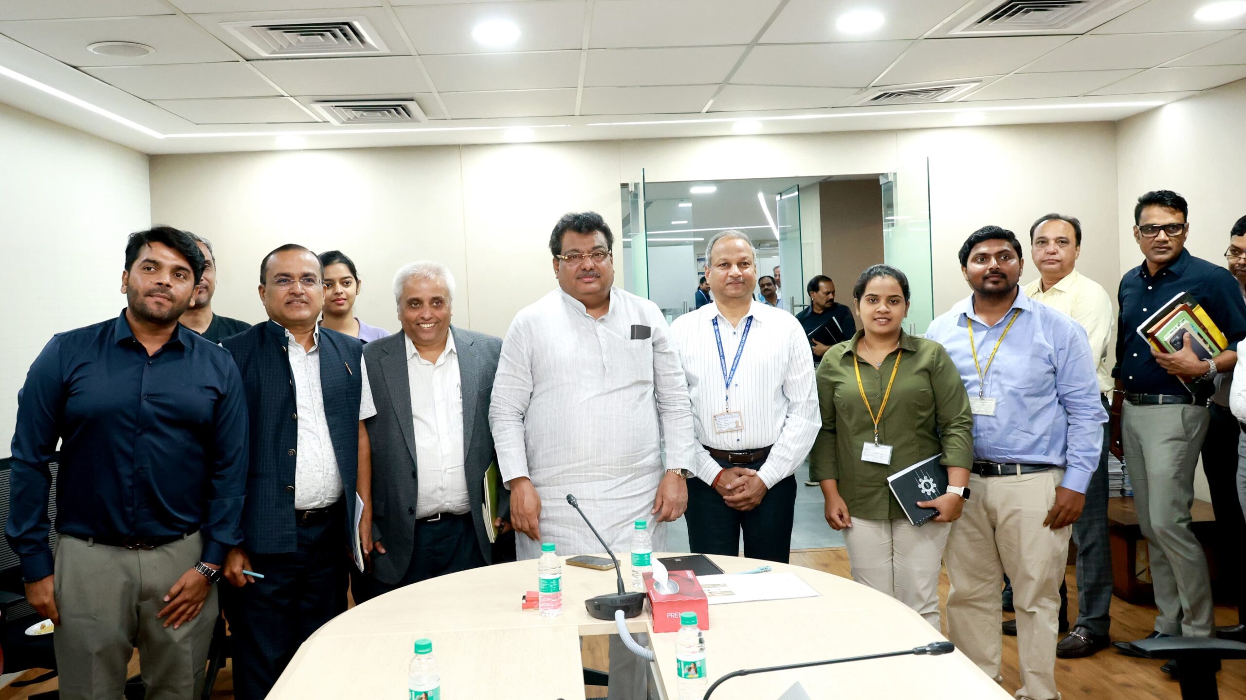 Karnataka Industries Minister MB Patil meeting with MSIL officials recently.