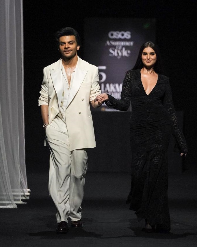 Showstoppers displaying ASOS collections at Lakme Fashion Week recently.