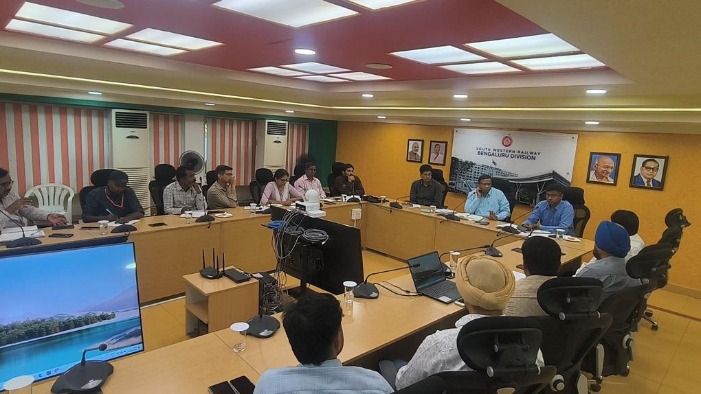 SWR's meeting with parcel and freight majors in Bengaluru recently.