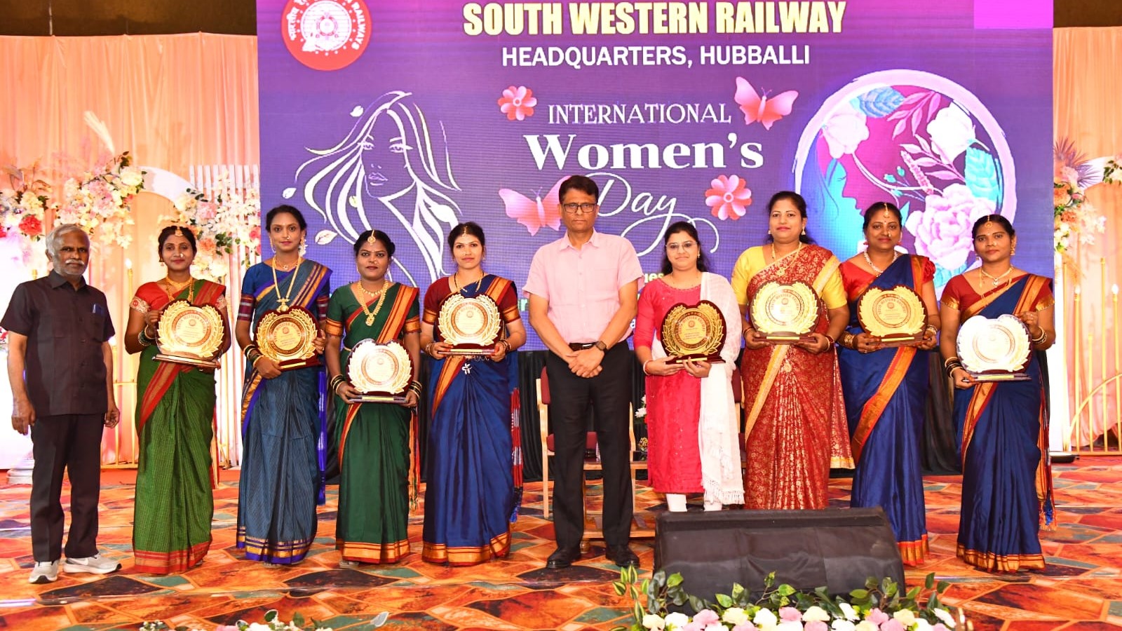 International Women's Day celebrations at South Western Railway headquarters in Hubbali recently.