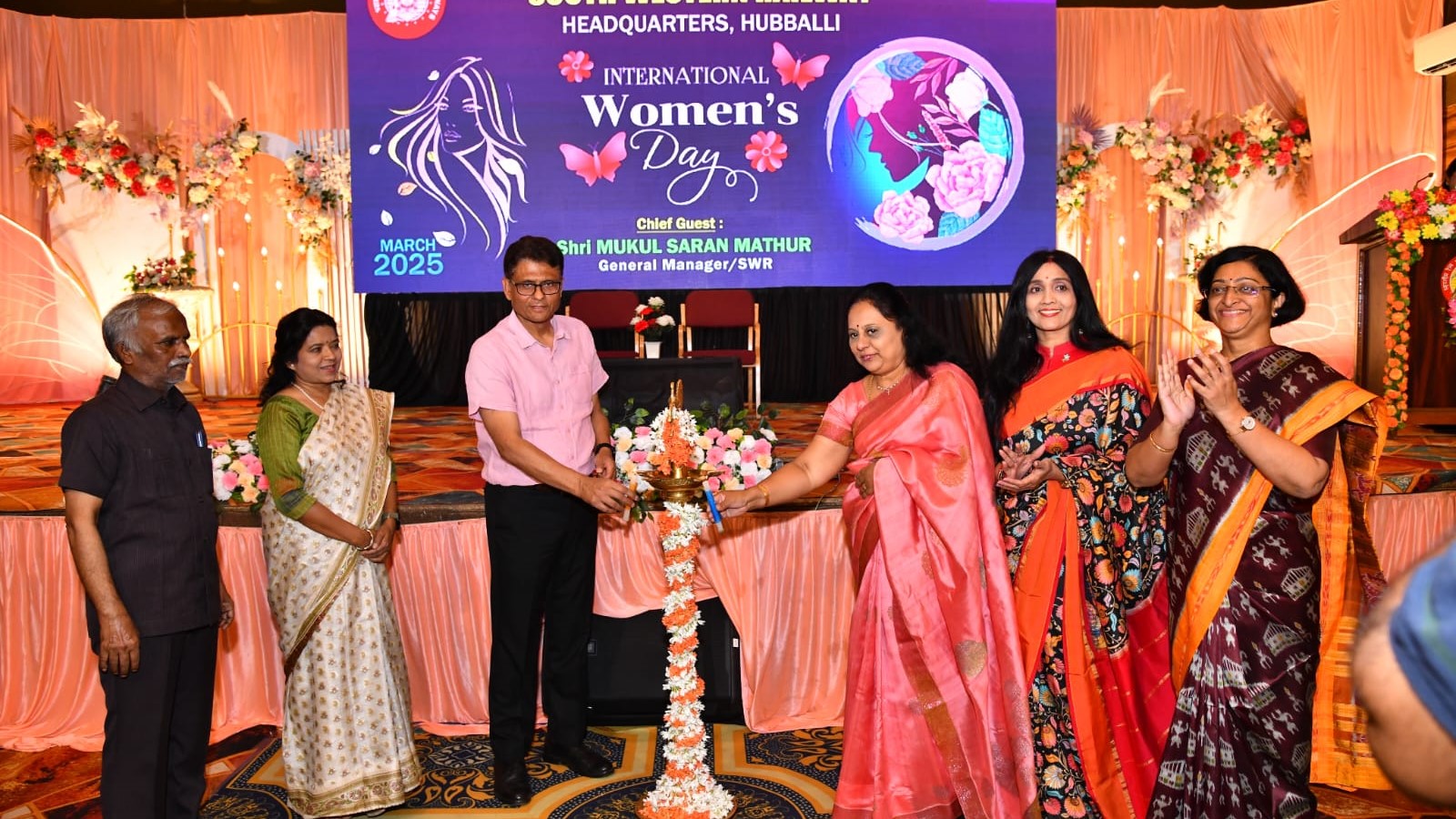 International Women's Day celebrations at South Western Railway headquarters in Hubbali recently.