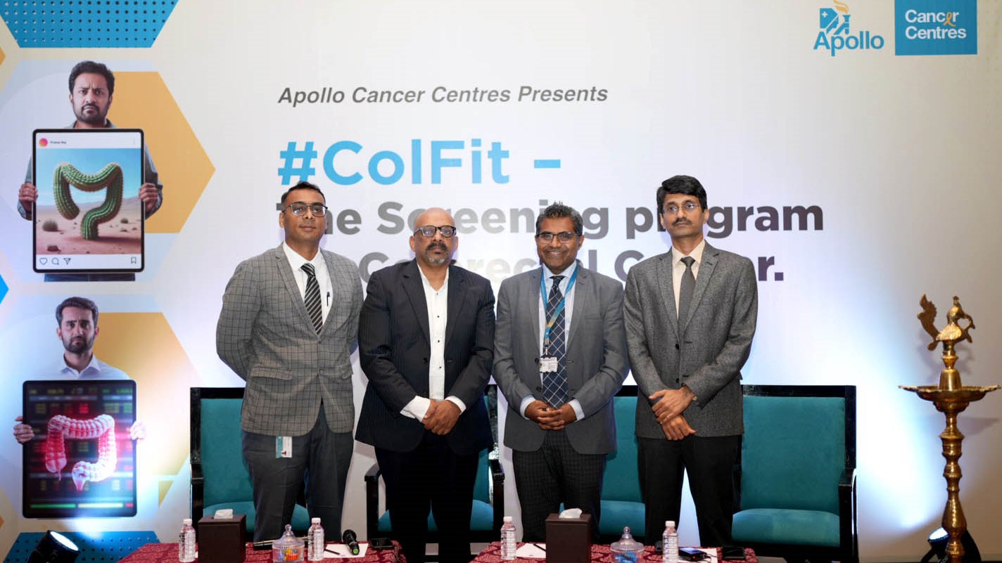 Doctors from Apollo Hospital at the launch of ColFit.