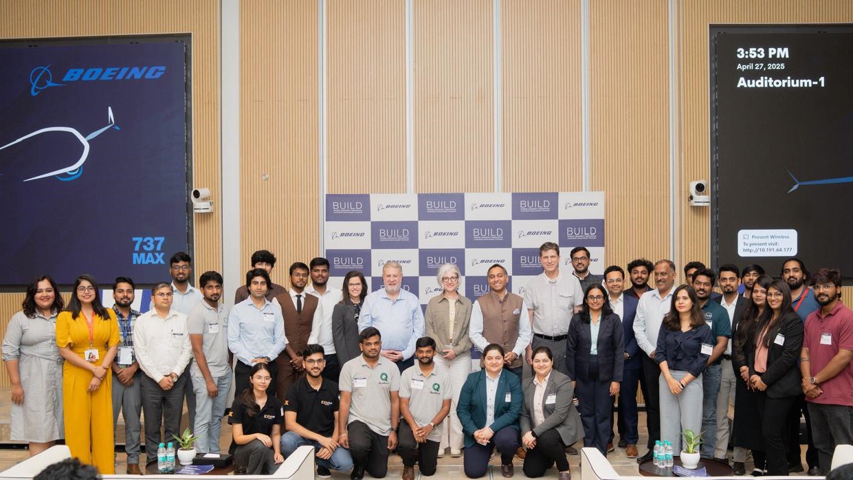 The winners of the BUILD competition held by Boeing in Bengaluru