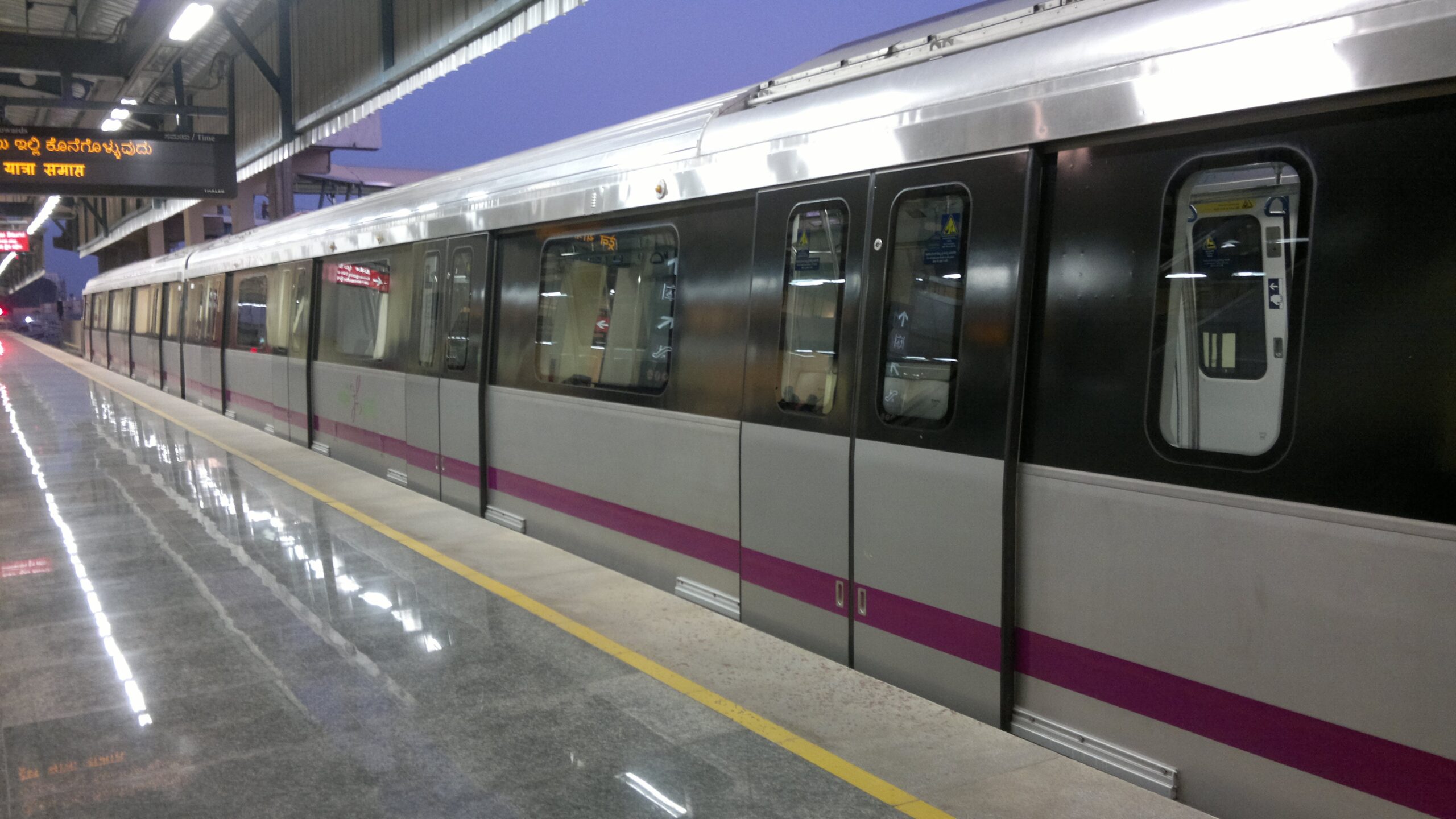 A Namma Metro train.