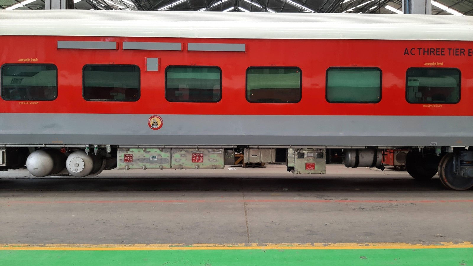 Coaches manufactured by Indian Railways.