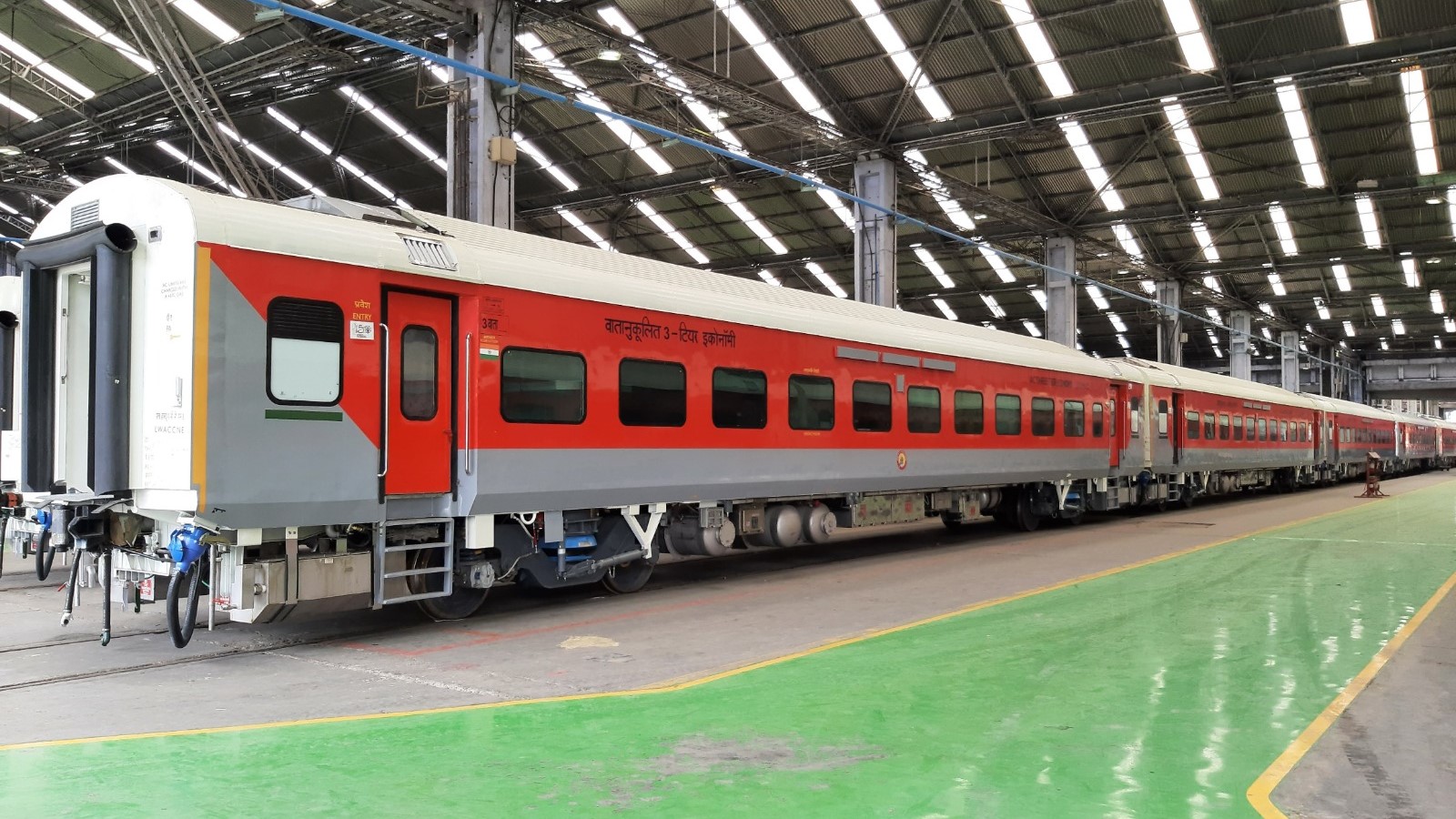 Coaches manufactured by Indian Railways.