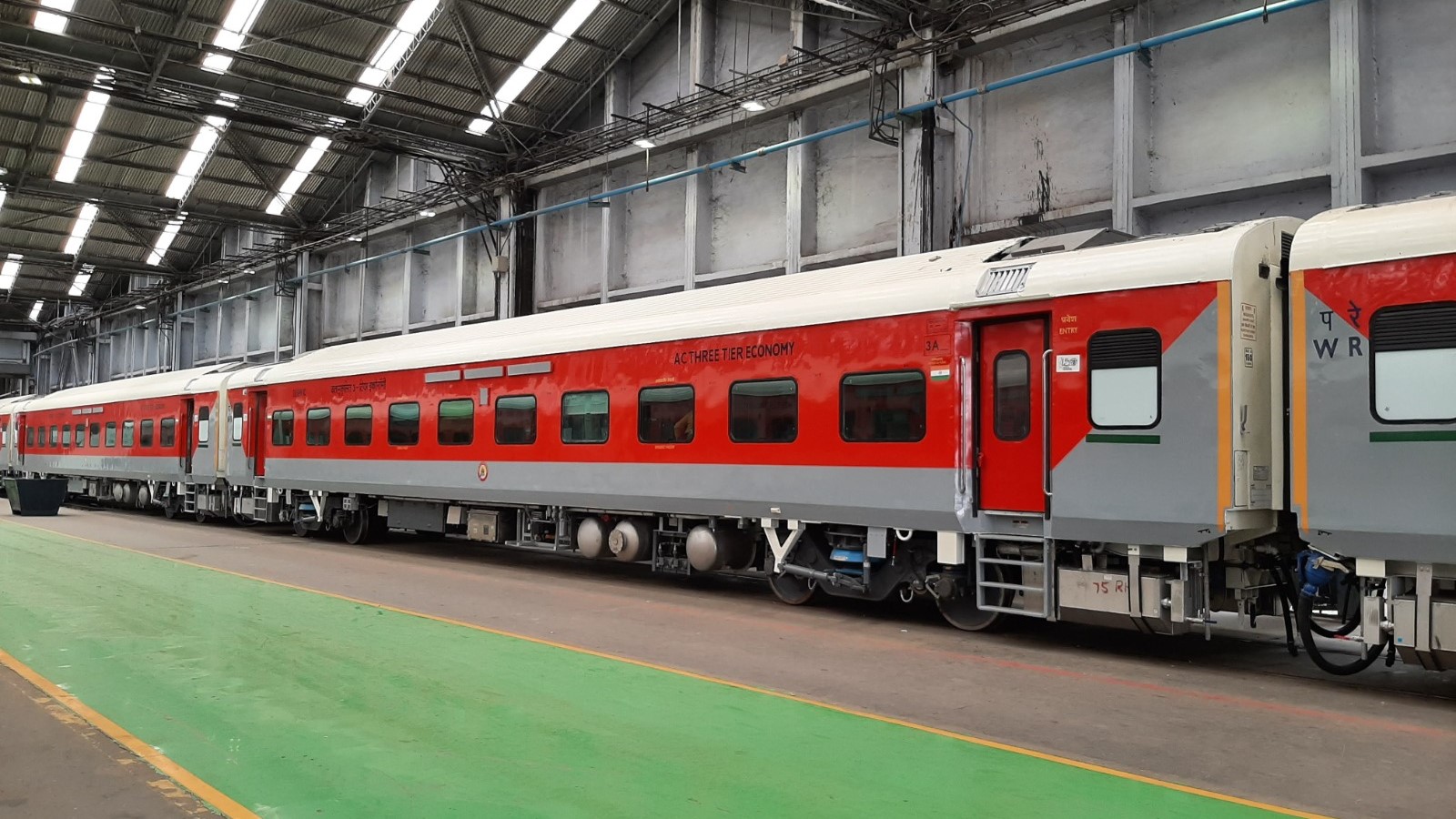 Coaches manufactured by Indian Railways.