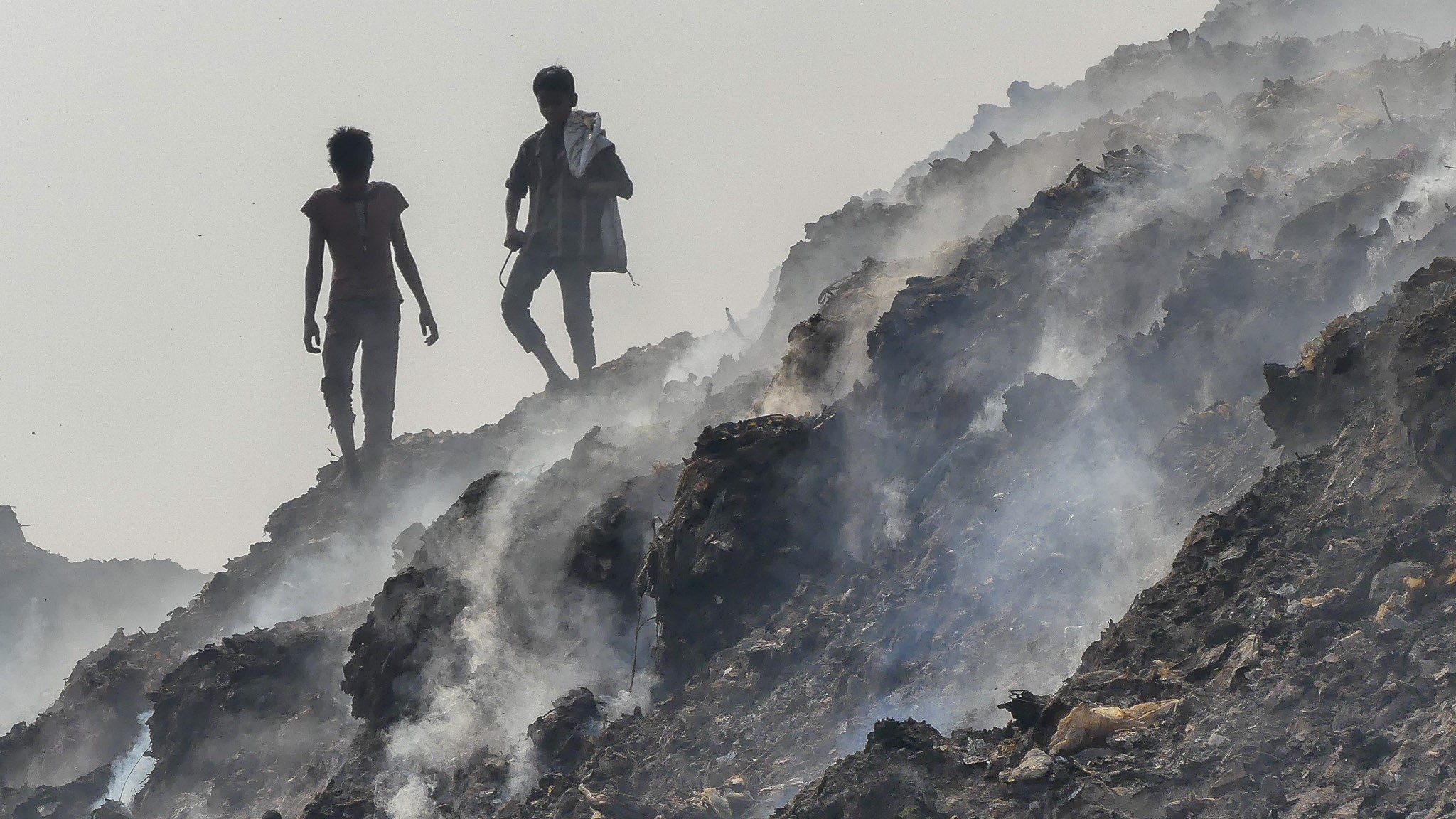 A garbage heap in Bengaluru.