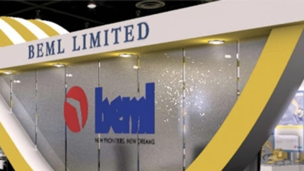 A BEML kiosk at an exhibition in Bengaluru.