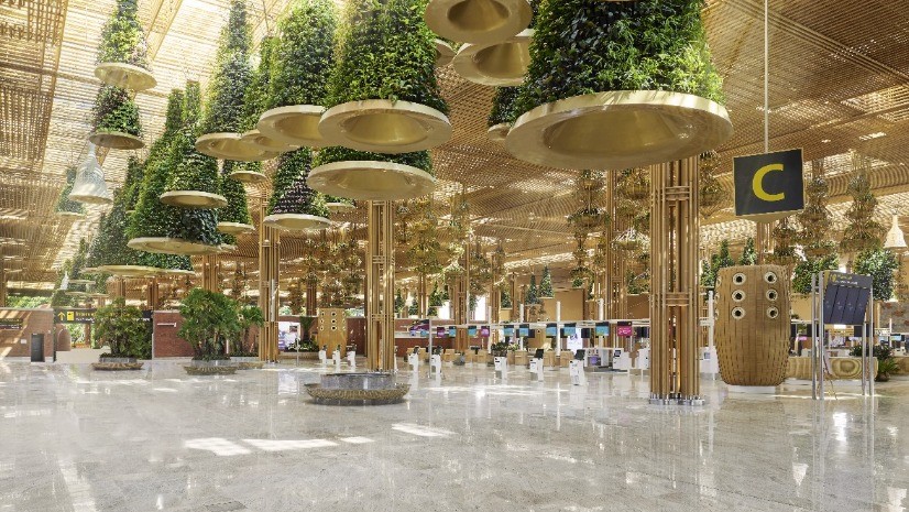 Visuals from inside the T2 terminal of Bengaluru airport.