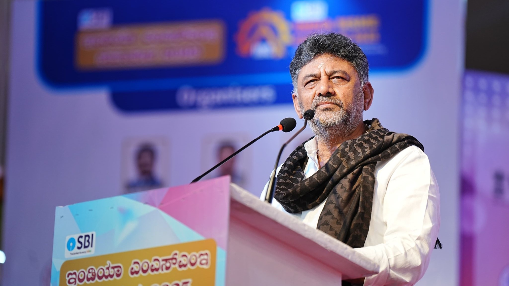 Visuals from the MSME Conclave held in Bengaluru recently. Seen in pictures are Ministers Shoba Karandlaje, DK Shivakumar and MB Patil.