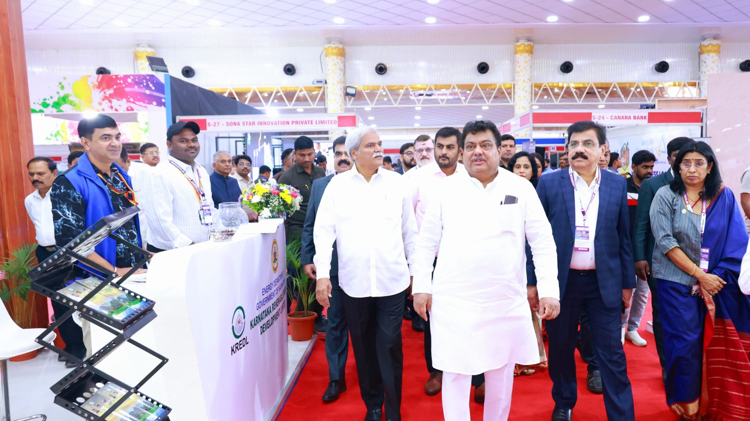 Visuals from the MSME Conclave held in Bengaluru recently. Seen in pictures are Ministers Shoba Karandlaje, DK Shivakumar and MB Patil.