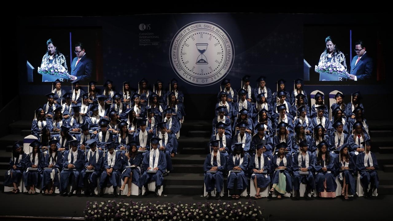Visuals of the 25th batch of CIS celebrating their graduation.