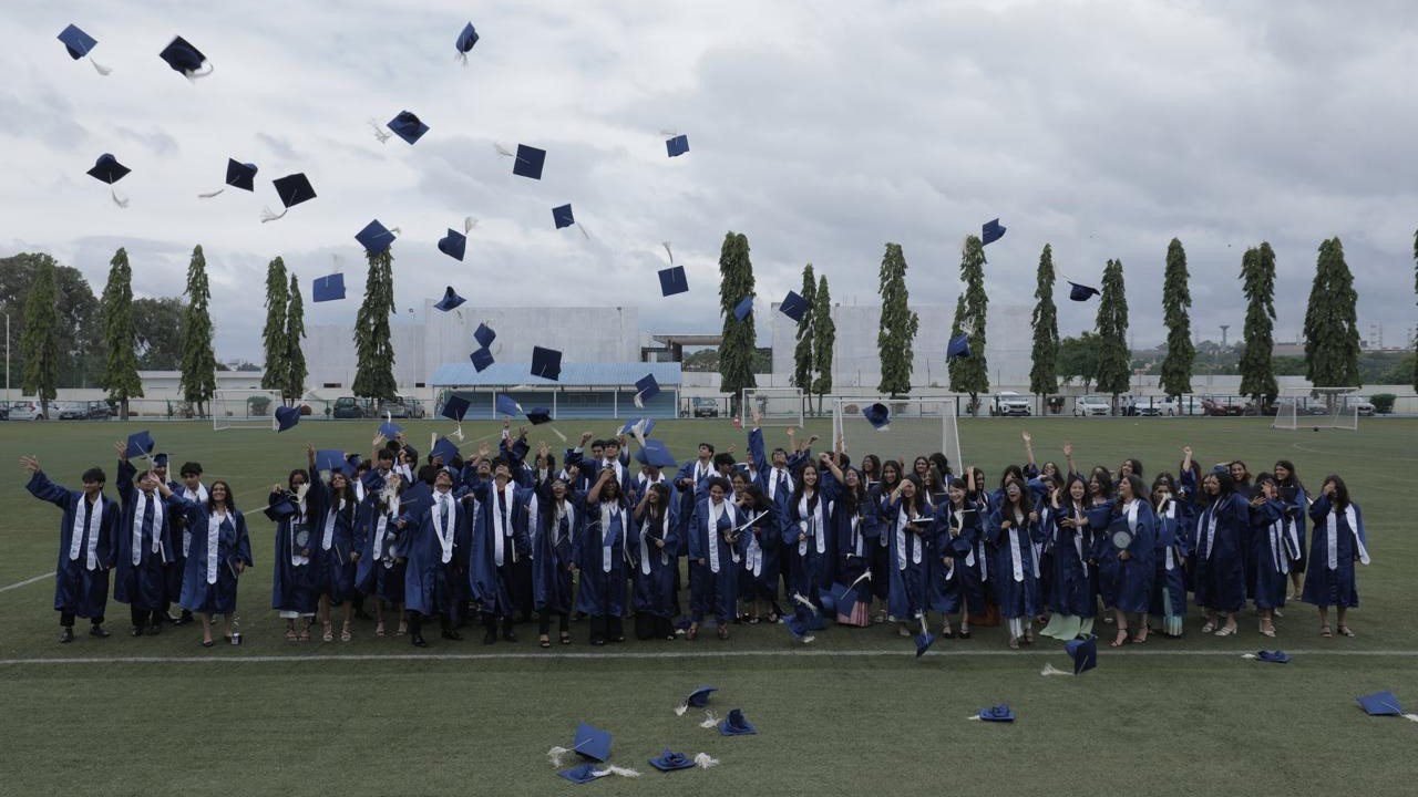 Visuals of the 25th batch of CIS celebrating their graduation.
