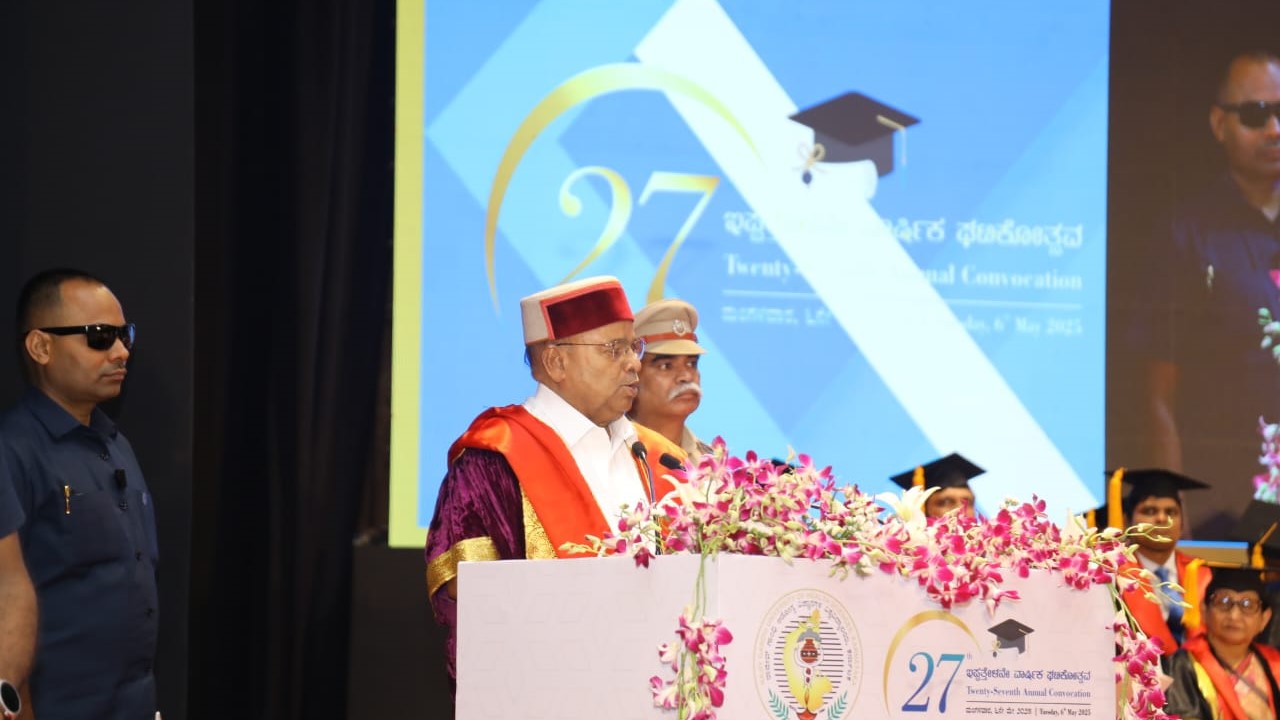 Visuals from the 27th convocation of the RGUHS in Bengaluru on Tuesday.
