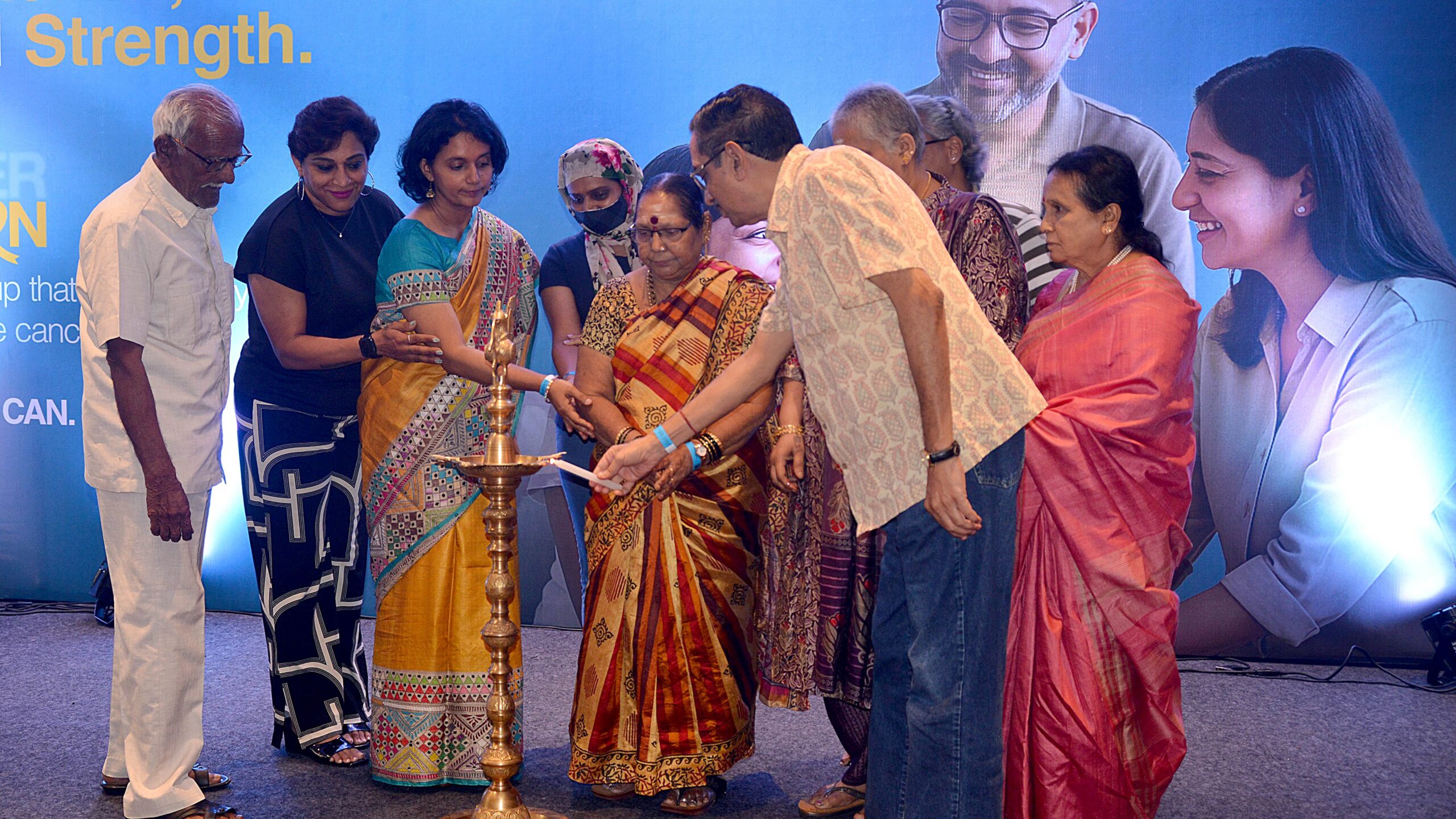 The inauguration of the 'CanWin' movement by Apollo Hospitals.