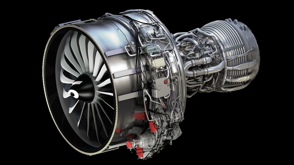 Senior officials of Safran and HAL with the signed agreement. (Right) The LEAP1A engine, which will be jointly manufactured by the duo.