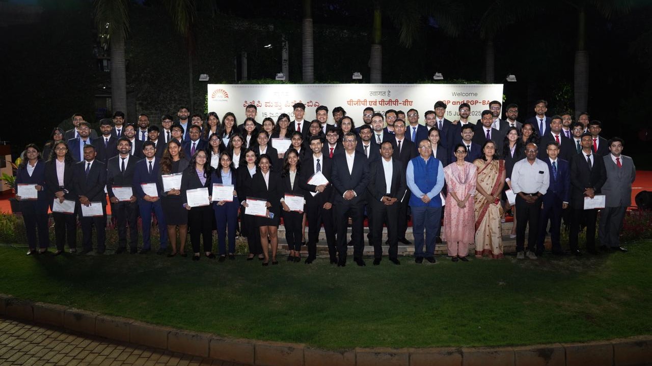 The IIM-B fraternity during the conclusion of the orientation programme for the latest batch of students.