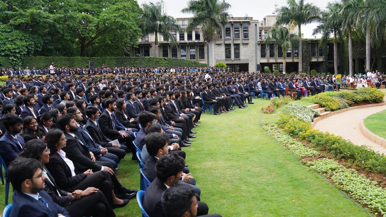 The IIM-B fraternity during the conclusion of the orientation programme for the latest batch of students.
