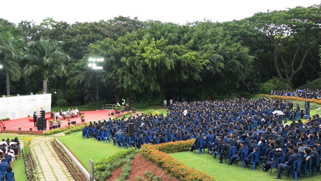 The IIM-B fraternity during the conclusion of the orientation programme for the latest batch of students.