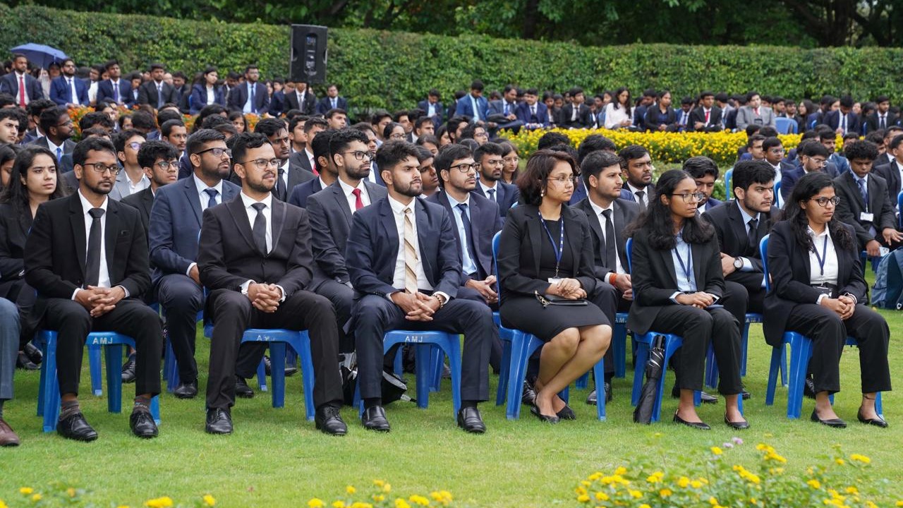 The IIM-B fraternity during the conclusion of the orientation programme for the latest batch of students.