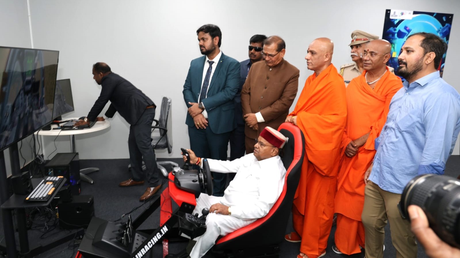Visuals from the inauguration of the skill development centre at KSOU, Mysuru.