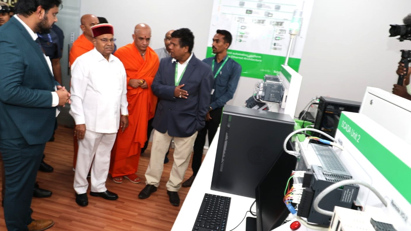 Visuals from the inauguration of the skill development centre at KSOU, Mysuru.