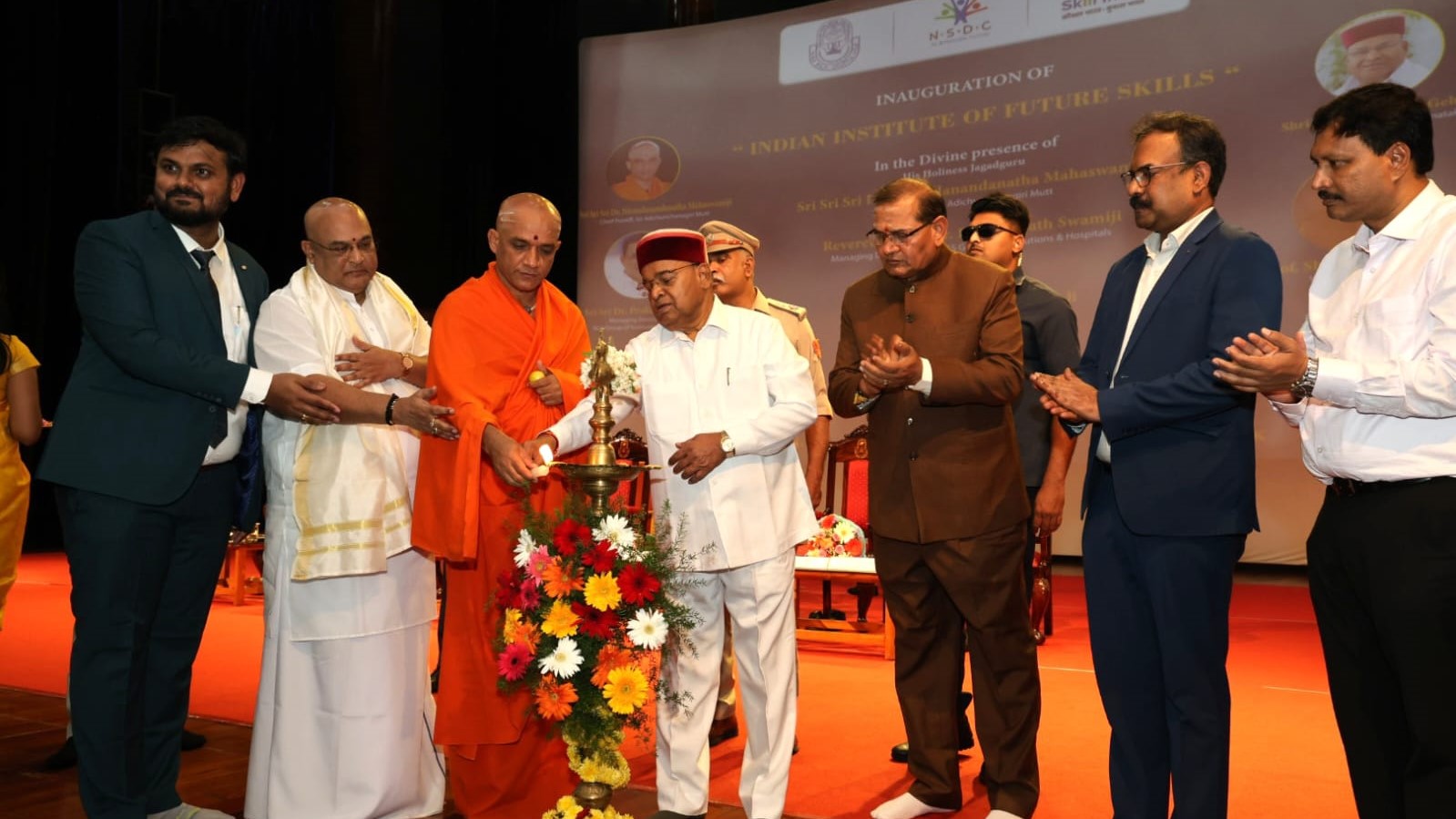 Visuals from the inauguration of the skill development centre at KSOU, Mysuru.