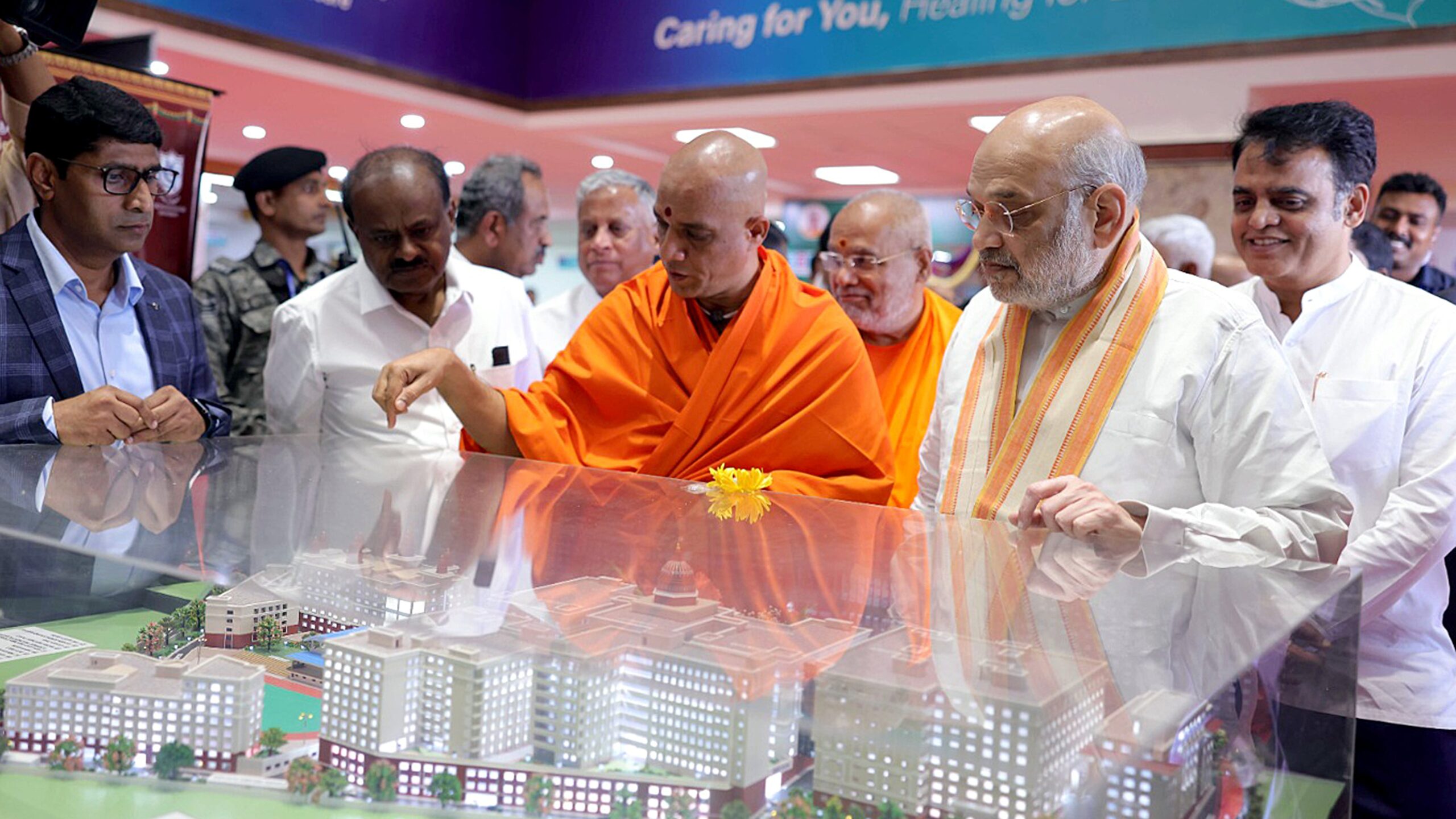 Union Home Minister Amit Shah inaugurating the BGS Medical-Education campus in Bengaluru.