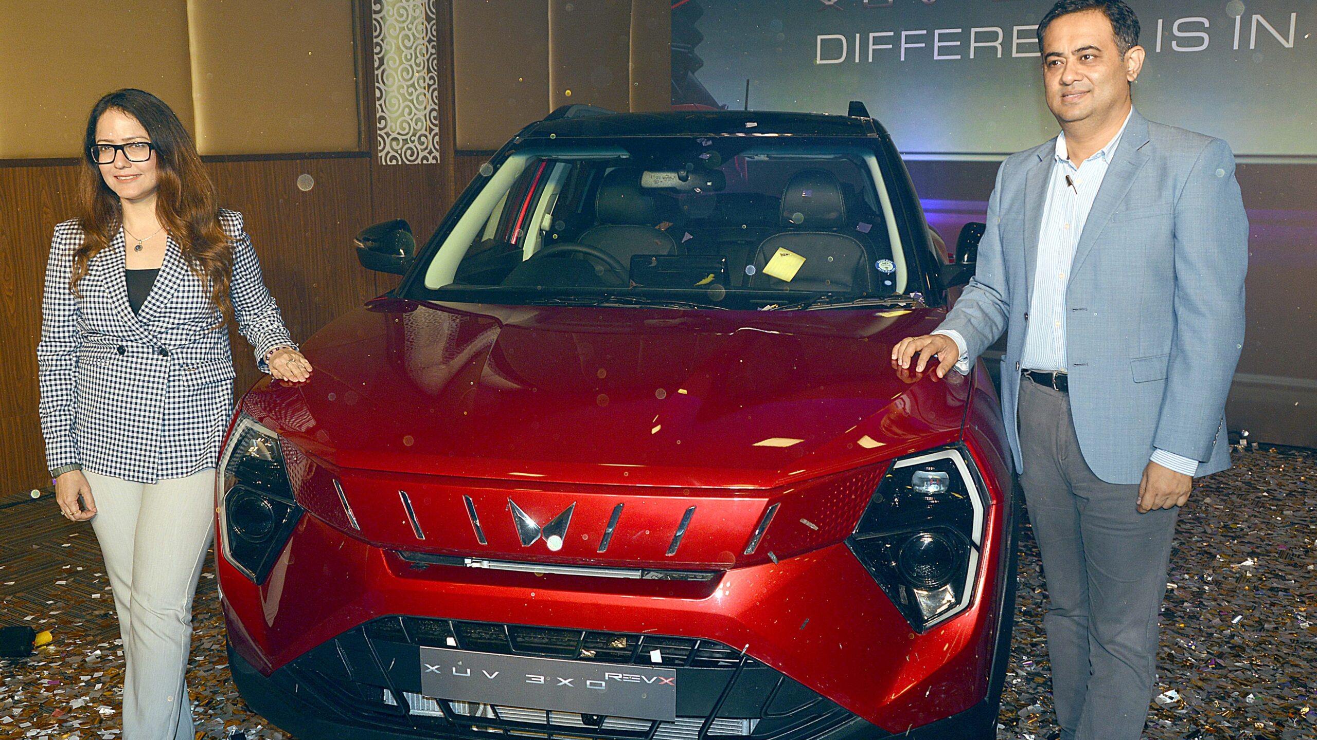 M&M officials at the unveiling of the RevX series.