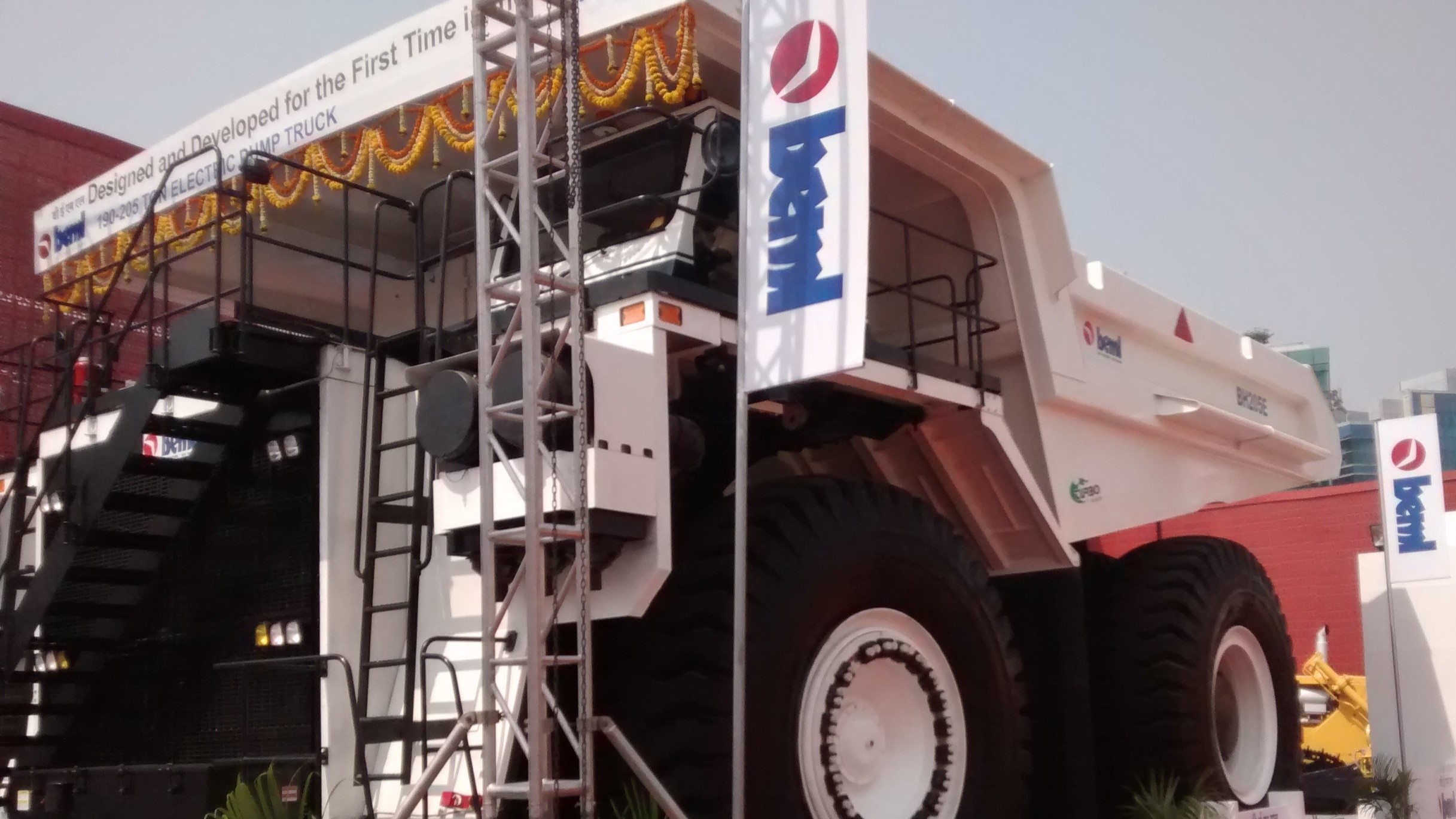 A dumper manufactured by BEML.