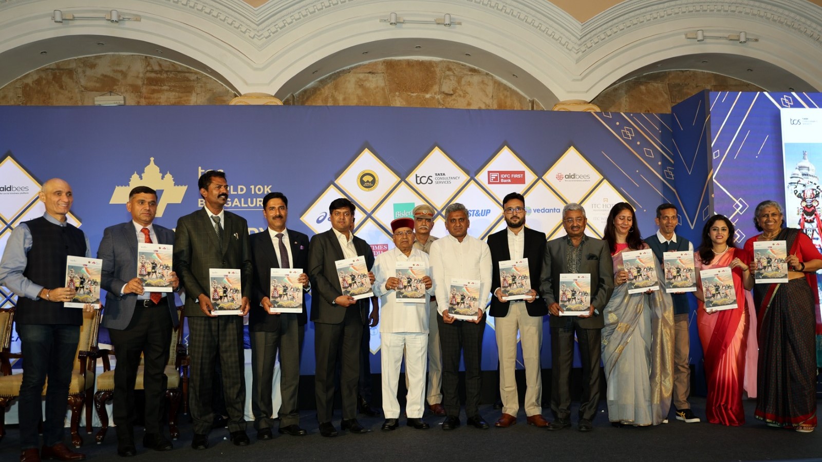 The Governor of Karnataka honouring ace contributors at the TCS World 10K Philanthropy Awards function in Bengaluru.