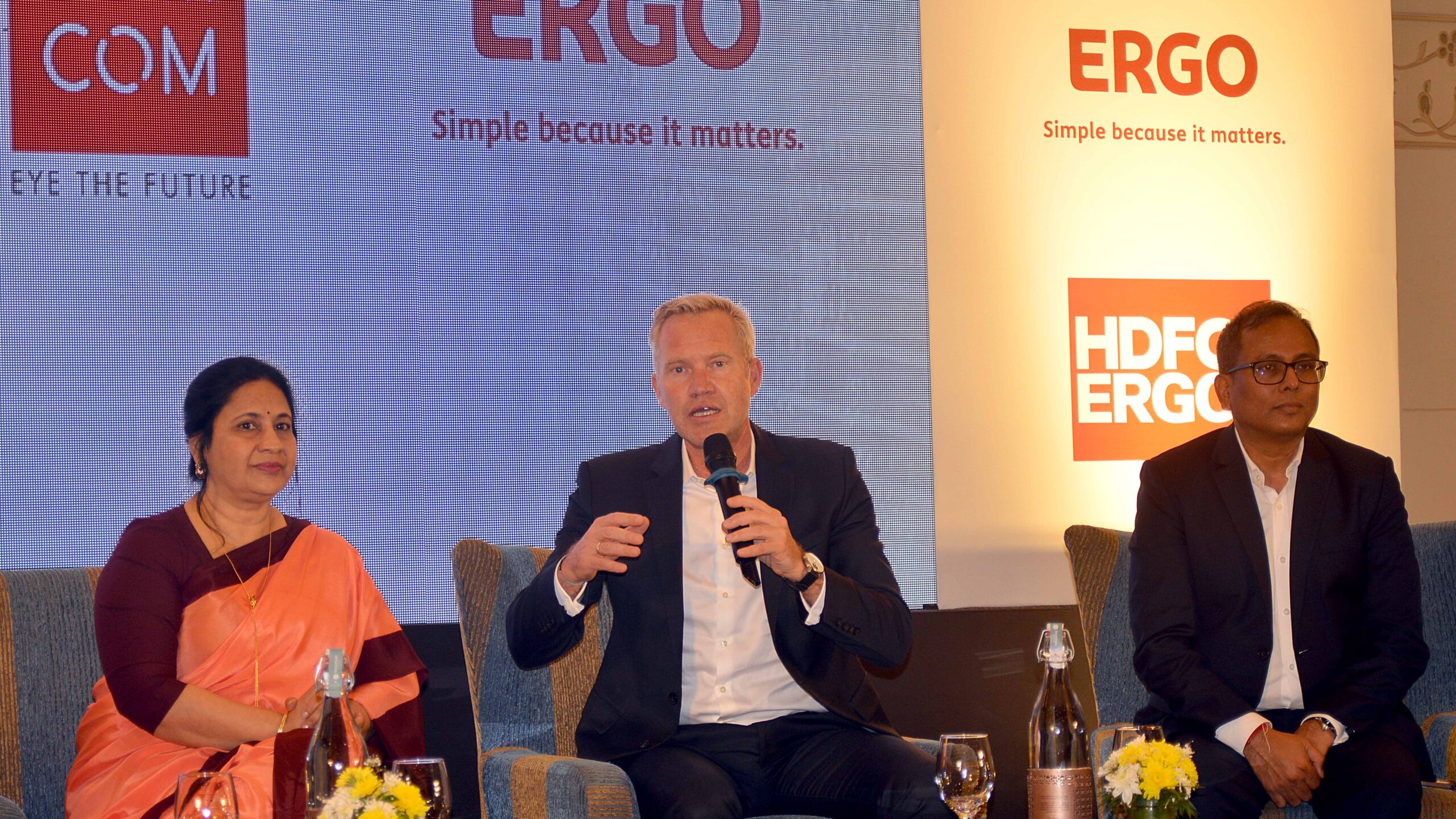 Senior officials from ERGO Group and CamCom Technologies at the media event.