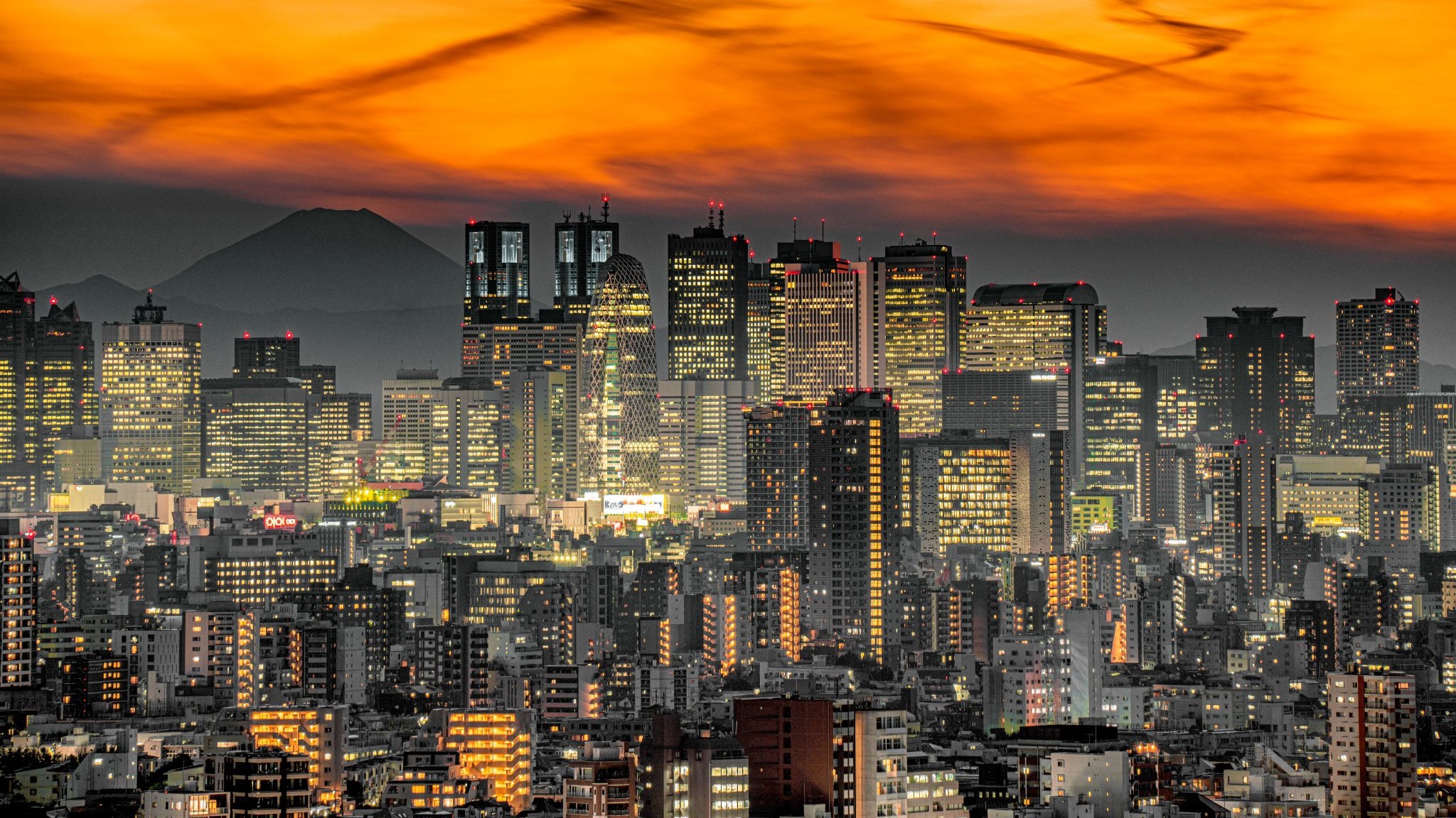 A snapshot of Tokyo's skyline.