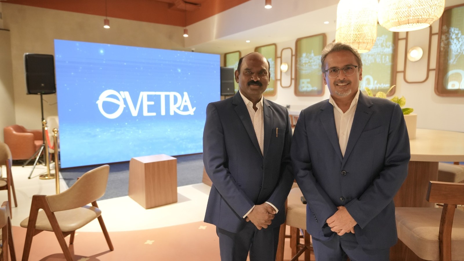 The O'Vetra lounge being unveiled at Trichy International Airport