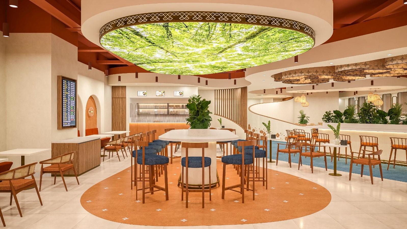 The O'Vetra lounge being unveiled at Trichy International Airport