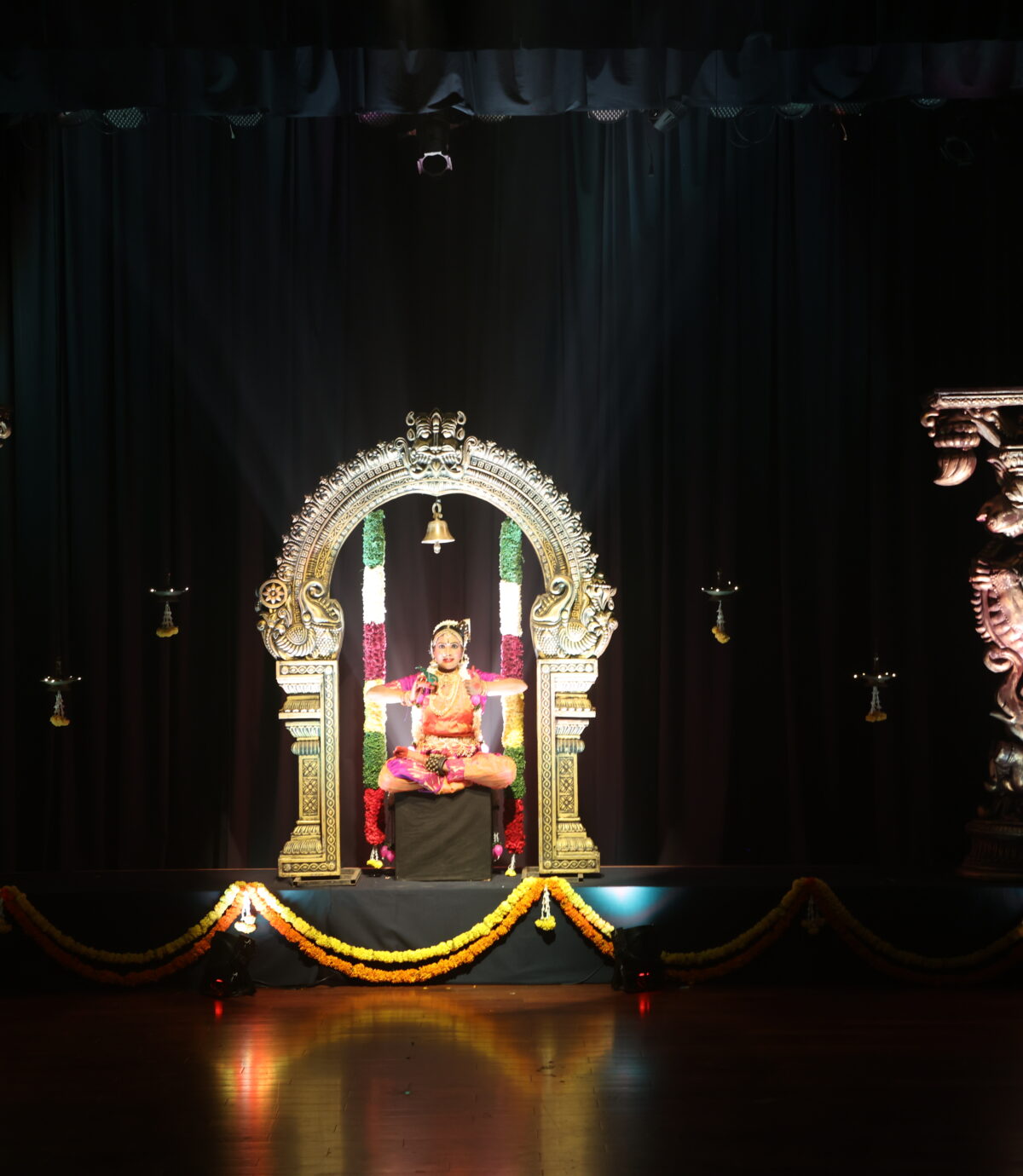 Visuals of Seema Anil on song, and the entire team of artists along with the distinguished guests on the occasion.