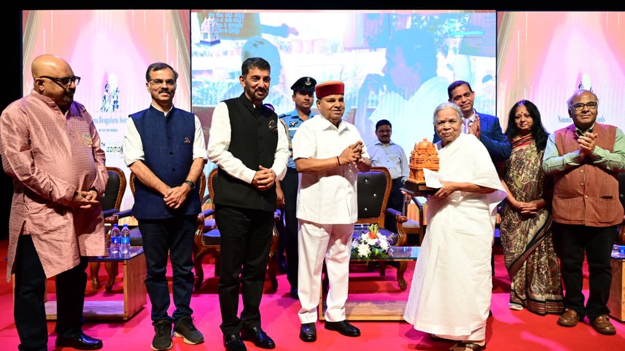 The Karnataka Governor at the awards ceremony in Bengaluru.
