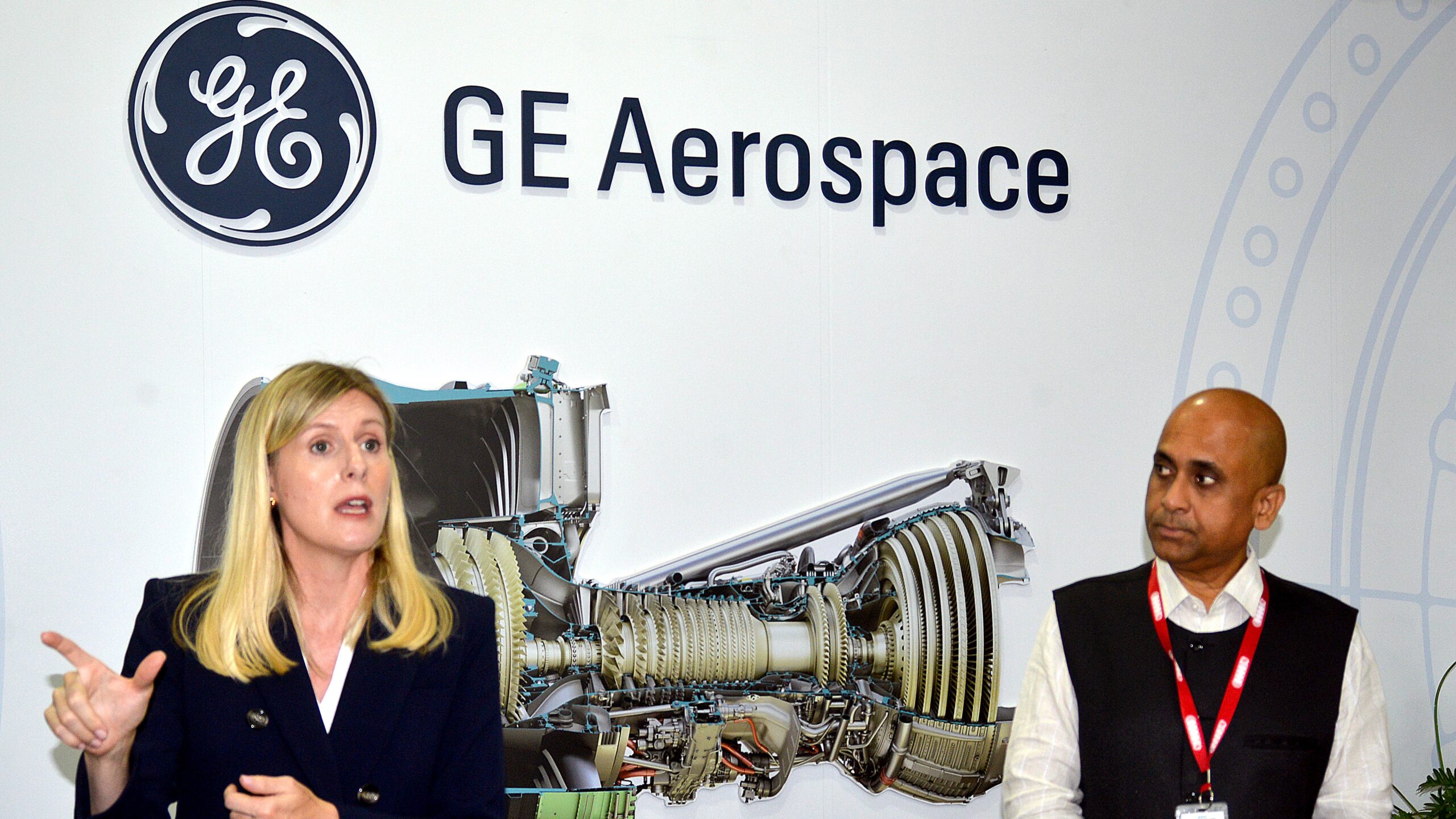 Team GE Aerospace India speaks during the launch of the Next Engineers Programme in Bengaluru.