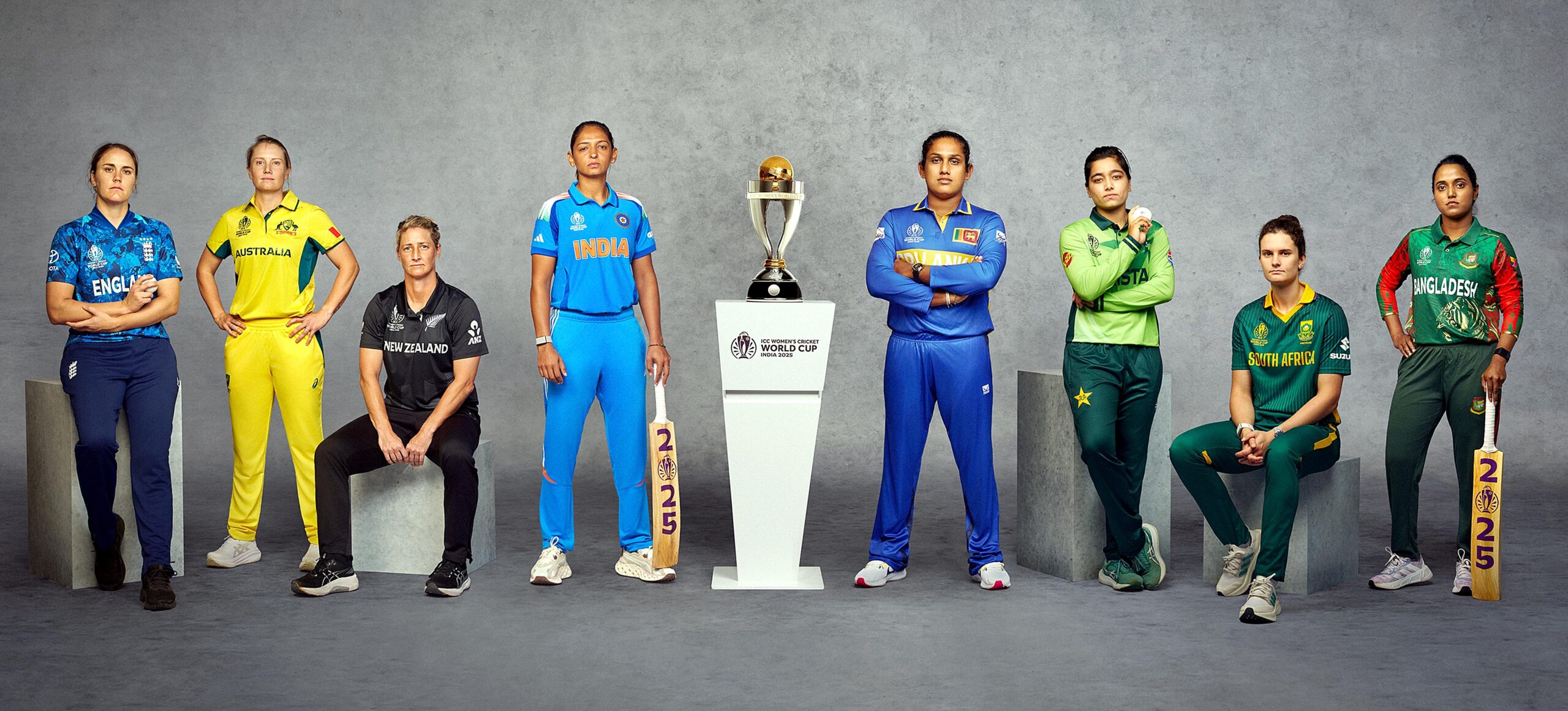 Captains of various women's cricket teams across the globe.
