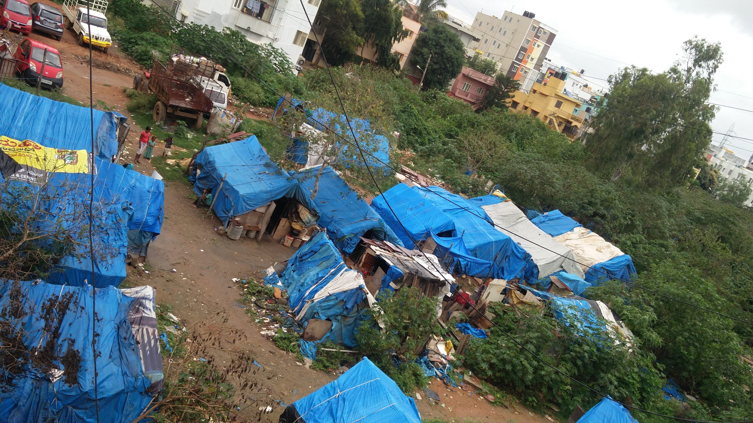 A slum in Karnataka.