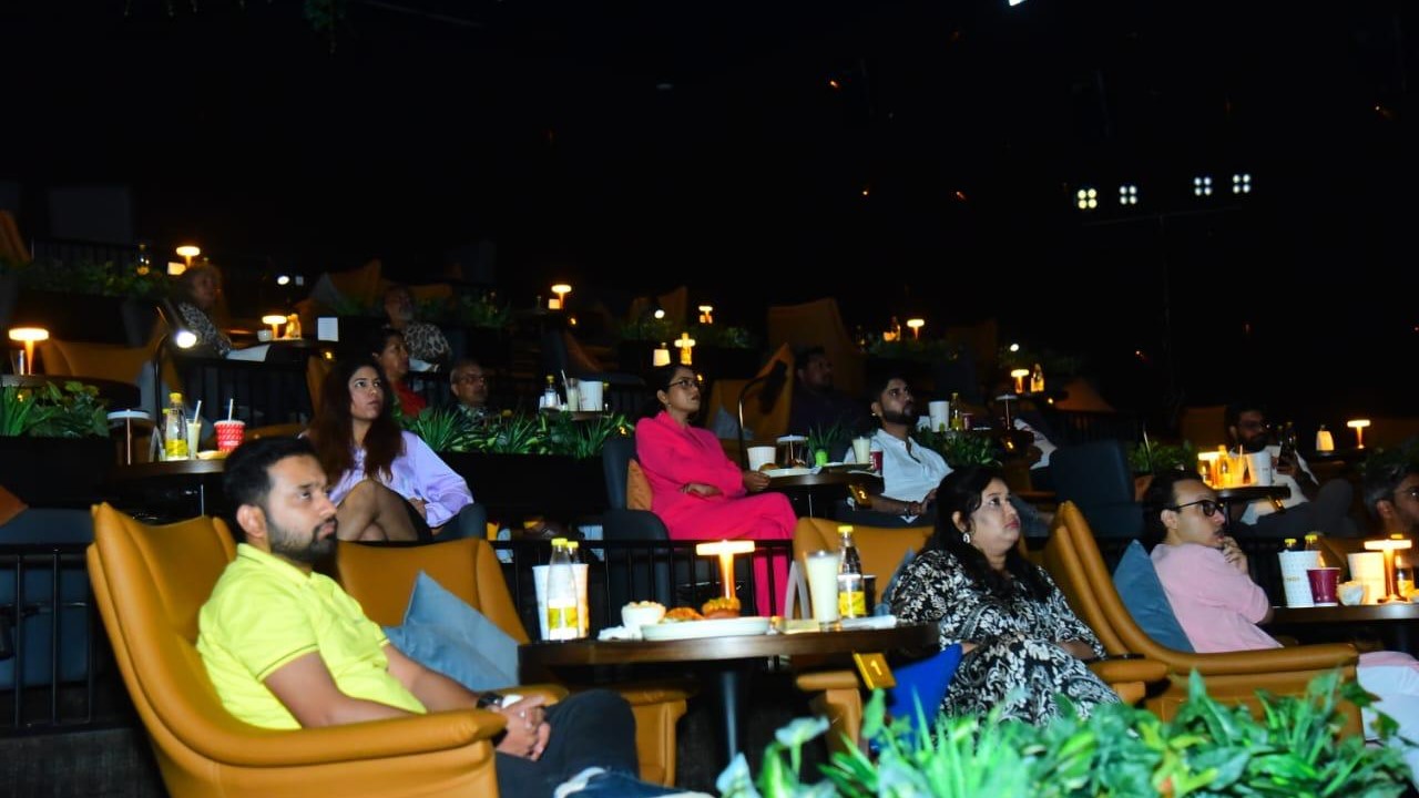 A glimpse of PVR INOX's dine-in movie experience.