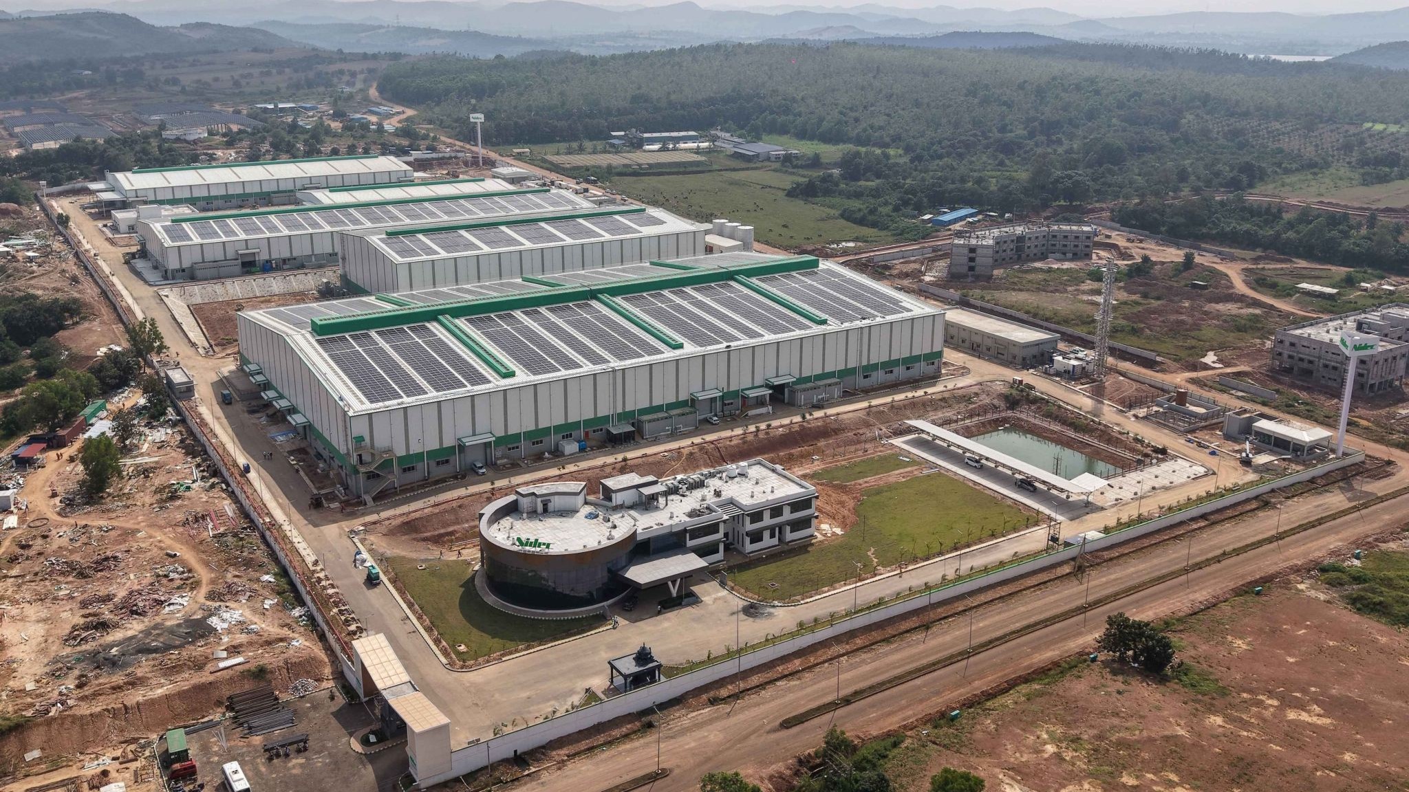 The Nidec Orchard Hub being declared open in Dharwad recently.