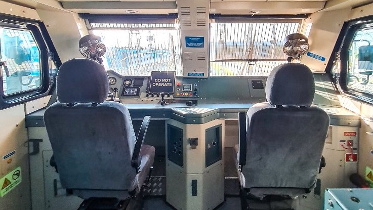 The e-locos manufactured by Alstom at its India plant.