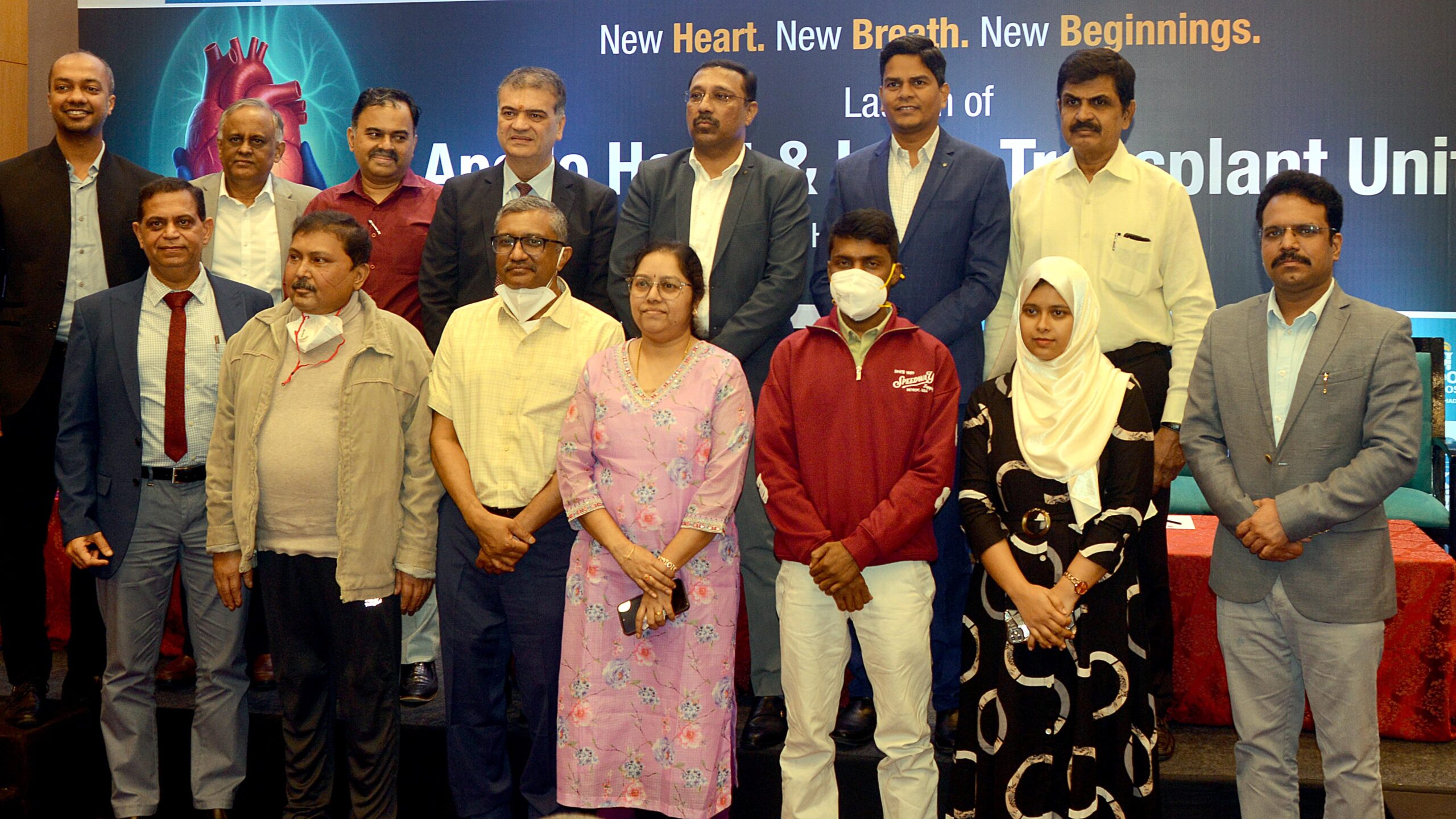 The inauguration of the Heart and Lung Transplant Centre by Apollo Hospitals.
