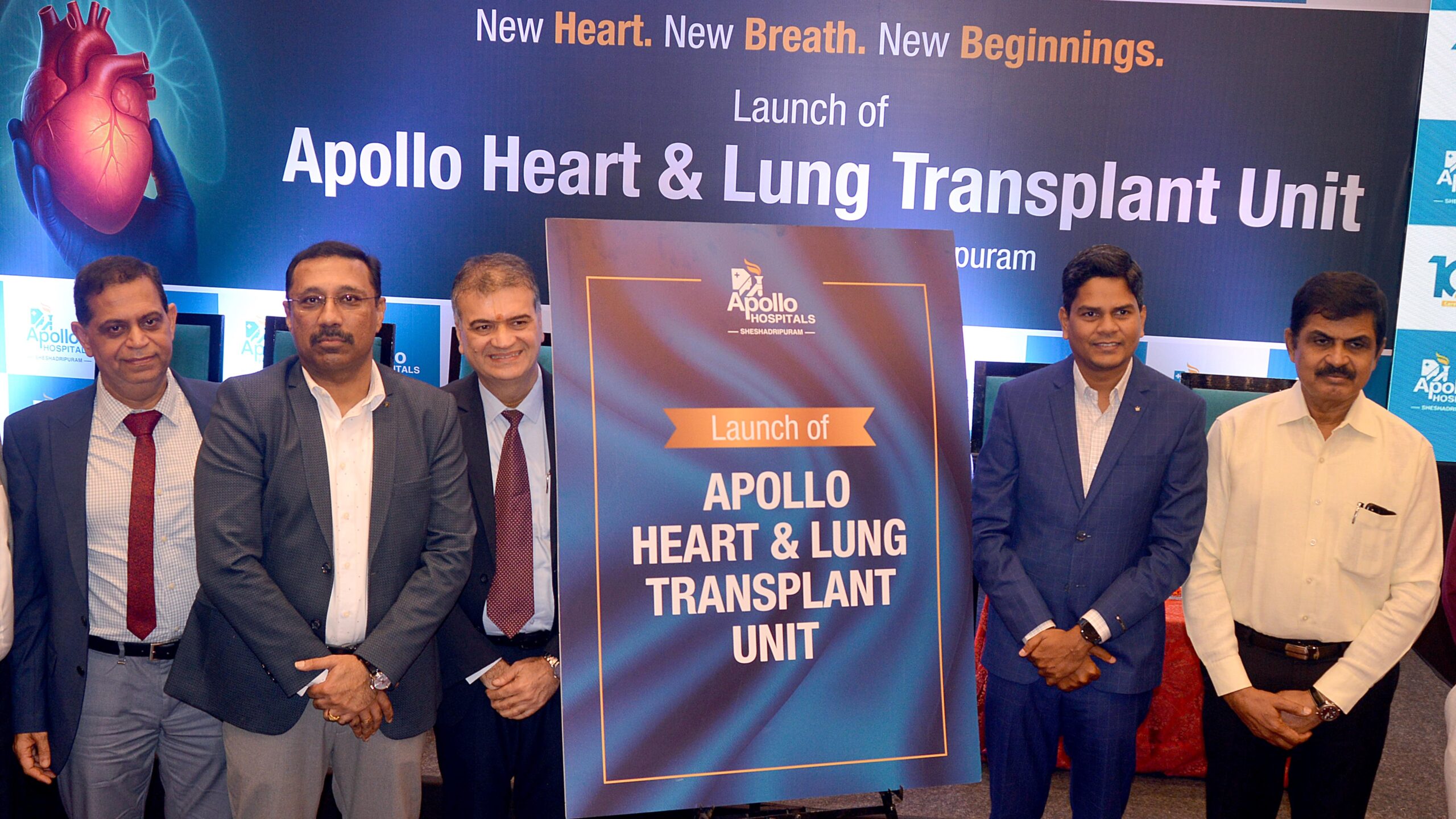 The inauguration of the Heart and Lung Transplant Centre by Apollo Hospitals.